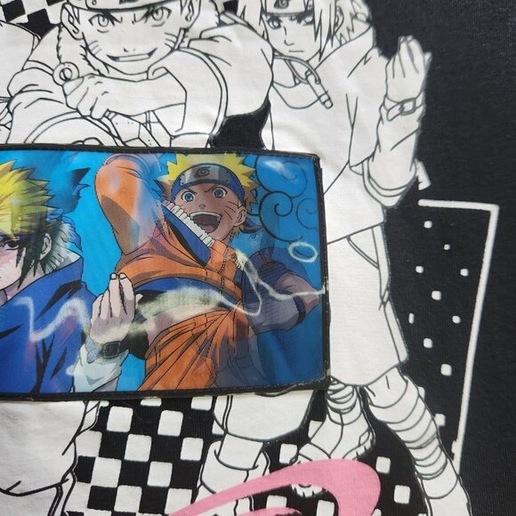 Anime Naruto T-Shirt Holograph Image Changing Youth XL 14-16 Rare - Picture 10 of 16